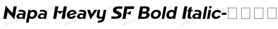Napa Heavy SF Bold Italic字体转换